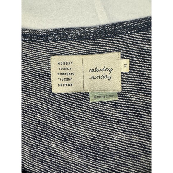 Anthropologie Saturday Sunday Dress Women Size XS Mini Heather Gray Short Sleeve - Picture 2 of 7